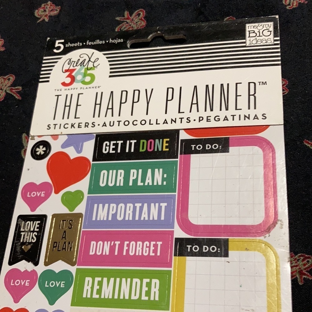 Me & my big ideas the happy planner stickers book used missed some stickers